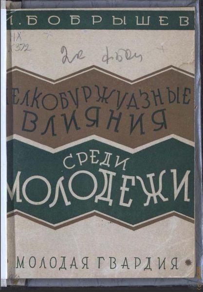 Бобрышев И., Мелкобуржуазные влияния среди молодежи — 1928